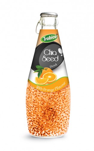 290ml chia seed drink with Orange Flavour
